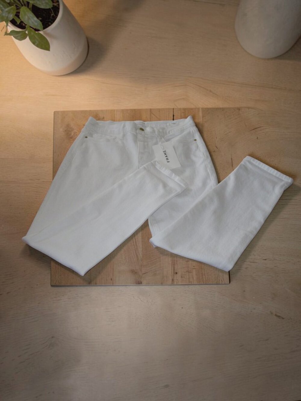 FRAME Denim - Le Garcon - White Women's Jeans, Size 28, New with tags - Picture 7 of 13